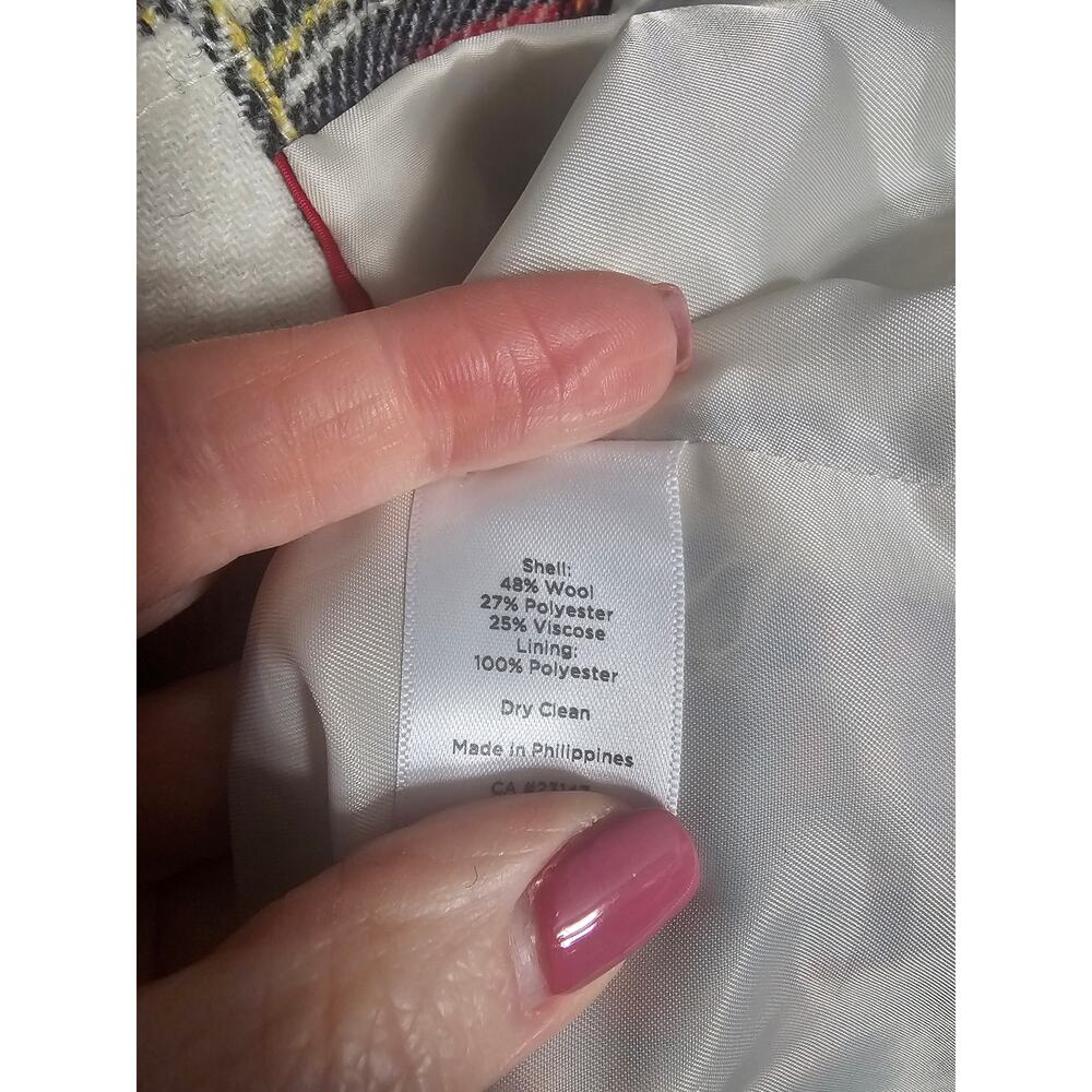 Talbots Red Plaid Jacket - Picture 7 of 8